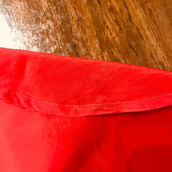 Madewell red long sleeve tunic blouse - Picture 11 of 13